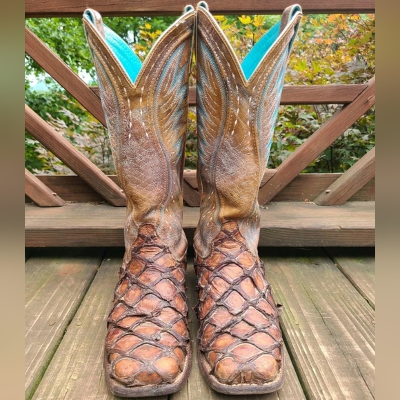 Ariat Exotic Women's Western Boots 9.5B Unique!! - Picture 3 of 9